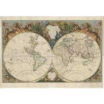 Παγκόσμιος Χάρτης 1741  'Mappemonde ou Description du Globe Terrestre', Robert de Vaugondy, 5033