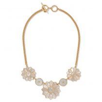 Mother-of-Pearl Mosaic Statement Necklace Item # 80055831
