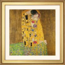 Το Φιλι Gustav. Klimt αναπαραγωγή σε χαρτι 250 g Gmund Tactile και κορνίζα