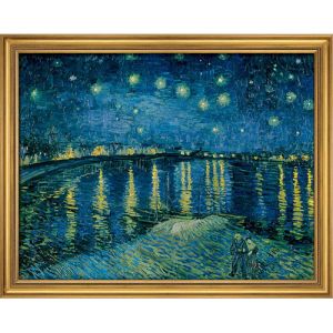 Πίνακας, Νύχτα με Αστέρια πάνω από τον Ροδανό, Van Gogh, ms020