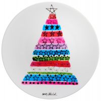 Πιάτο σε φίνα πορσελάνη Χριστουγεννιάτικο Δέντρο, Andy Warhol, IN-845846, AW3