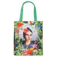 Βαμβακερή Tote Bag με φόδρα, Frida Kahlo, frida4