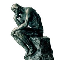 Ο Στοχαστής, Επιχαλκωμένη Ρητίνη, 24εκ, Auguste Rodin, 279.24