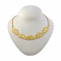 Oak Leaf Necklace, Gold-plated 24K