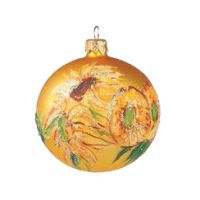 Χειροποίητη Χριστουγεννιάτικη Μπάλα, Glitter, Ηλιοτρόπια, Van Gogh Museum, 678611