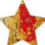 Πορσελάνινο Μενταγιόν Αστέρι "Το Φιλί", Gustav Klimt, DY001