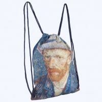Αδιάβροχη Τσάντα με κορδόνια και τσέπη. Αυτοπροσωπογραφία με Γκρι καπέλο, Vincent Van Gogh, 678789