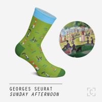 Sunday Afternoon Great Art Socks Georges Seurat 1
